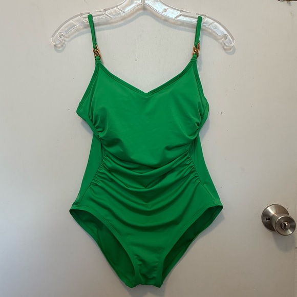 Michael Kors Other - MICHAEL KORS Women’s One Piece Swimsuit with Gold Accent Size 10